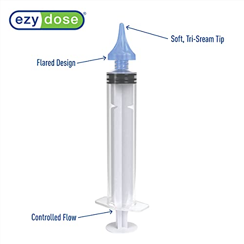 Ezy Dose Limpiador de cera para oídos y oídos para humanos | Jeringa con punta de tres rayas