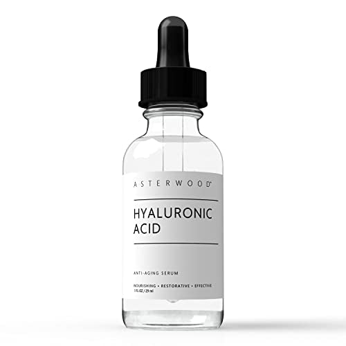 MATRIXYL 3000 4 oz Serum with Organic Hyaluronic Acid - Official Sederma Matrixyl 3000 - Anti Aging, Anti Wrinkle - Collagen Boost - ASTERWOOD NATURALS - Clear Glass Bottle