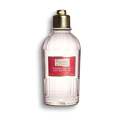 L'Occitane - Rosas y reinas sedosas de gel de baño y ducha, 8,4 fl. oz.
