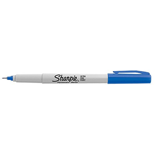 Sharpie 37002 Marcadores permanentes, punta ultra fina, rojo, 12 unidades