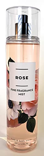 Bath & Body Works Rose Fine Fragancia Mist, 8 onzas líquidas