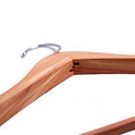 Ruumetry - Perchas de cedro sin terminar, perchas de madera de cedro rojo, perchas de ropa de lujo para chamarra, hombro ancho con barra cuadrada de cedro para pantalones, gancho flexible de 360°, paquete de 3