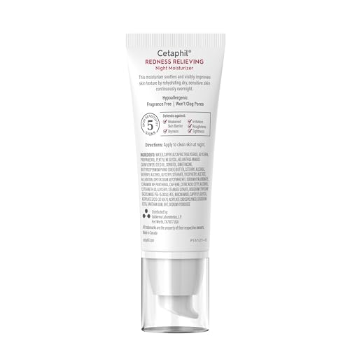Cetaphil Redness Relieving Night Moisturizer, 1.7 Ounce