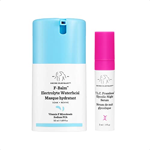 Drunk Elephant F-Balm Electrolito Waterfacial. Máscara de enfriamiento y fortalecimiento durante la noche.
