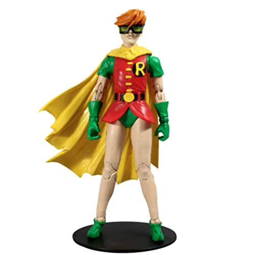McFarlane Toys DC Multiverse The Dark Knight Devuelve Robin Figura de acción de 7 Pulgadas con Piezas de Caballo Build-A y Accesorios (el Estilo de la Figura Puede Variar)