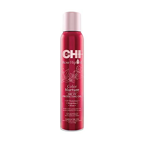 CHI Rose Hip Oil Color Nurture UV Protecting Dry Oil for Unisex Dry Oil 5.3 oz