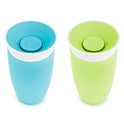 Munchkin Miracle 360 Vaso para niños, verde/azul, 295 ml, 2 unidades