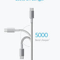Anker Premium Nylon USB-C to USB-A Cable, for Samsung Galaxy S9/S8/Note 8, LG V20/G5/G6, and More
