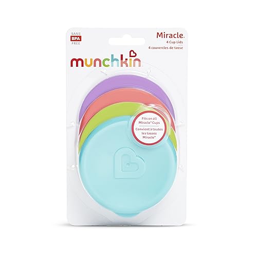 Munchkin Miracle 360 Cup Lids, 4 Count