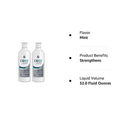CloSYS Silver for Adults 55+ Fluoride Mouthwash, Gentle, Alcohol Free, 16 Ounce, (Pack of 2)