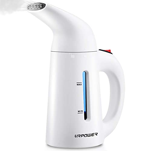 URPOWER Vaporizador actualizado para ropa, vaporizador portátil de tela de mano de calentamiento rápido, potente vaporizador de ropa con alta capacidad para el hogar y los viajes