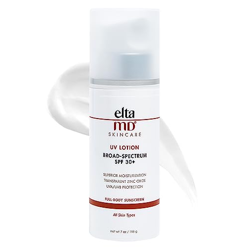 EltaMD UV Lotion Sunscreen Broad-Spectrum SPF 30+, Moisturizing, Dermatologist-Recommended Mineral-Based Zinc Oxide Formula ,7 oz
