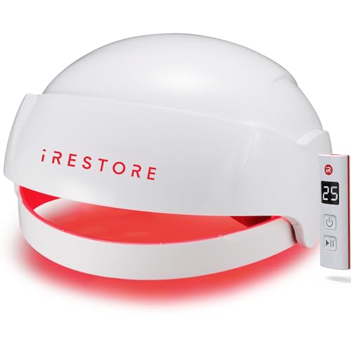 iRestore Laser Hair Growth System - FDA-Cleared Hair Loss Treatment & Treats Balding, Thinning Hair for Men and Women - Laser Hair Restoration Therapy Improves Hair Thickness, Volume, and Density by iRestore