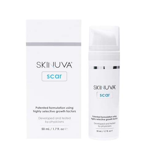 Skinuva - Crema para cicatrices de última generación, crema avanzada para eliminar cicatrices formulada con factores de crecimiento. (50,27 ml)