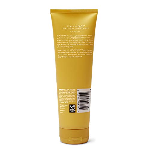 Nexxus Scalp Inergy - Acondicionador ultraligero para volumen, acondicionador clarificante ligero 8.5 onzas