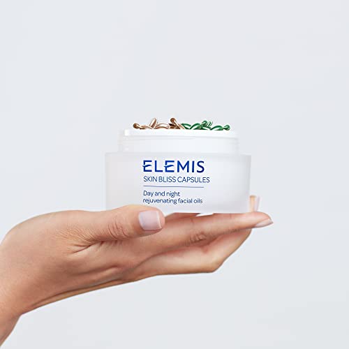 ELEMIS Cápsulas de recuperación celular para la piel Bliss, aceites faciales antioxidantes día y noche, 60 cápsulas