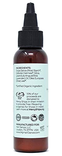 Dry Shampoo Powder Natural & Organic, Adds Instant Volume. The product weight 28 gr - 1oz. New Product by Hair Dance by Hair Dance