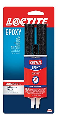 Loctite Jeringa epoxi Quick Set de 0.85 onzas líquidas (1395391)
