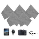 Eco-Fused Paños de limpieza de microfibra, 10 paños y 2 paños blancos, ideal para limpiar gafas, lentes de cámara, iPad, tabletas, teléfonos, iPhone, teléfonos Android, pantallas LCD y otras superficies delicadas