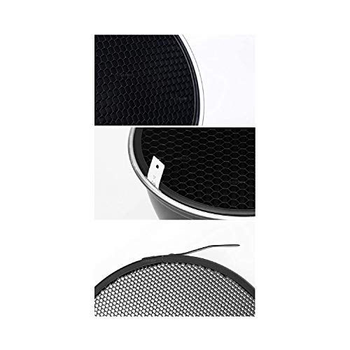 Godox Reflector estándar de 7 pulgadas/18 cm difusor con 20/40/60 Grados Panal de Abeja Rejilla para Bowens Mount Studio luz estroboscópica Flash