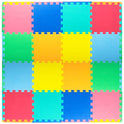 ProSource Puzzle Solid Foam Play Mat for Kids
