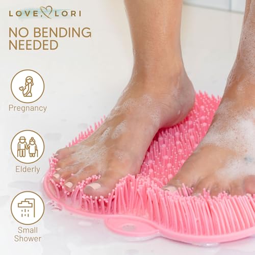 LOVE, LORI Foot Scrubber for Use in Shower