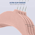 ZOBER - Perchas de terciopelo para pantalones de alta calidad, resistentes y duraderas, con clips de metal, gancho giratorio cromado de 360 grados, ultra delgadas, antideslizantes, con muescas