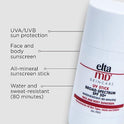 EltaMD UV Stick Mineral Face Sunscreen Broad-Spectrum SPF 50+, Water-Resistant, Oil-Free Sunscreen Stick 1.3 fl. oz.