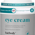 Baebody Crema de ojos con rosa mosqueta e hibisco para reducir la hinchazón y las ojeras mientras mejora la elasticidad, 1.7 onzas