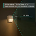 Luz de noche Eufy Lumi, adhesivas, luz LED blanca cálida, sensor de movimiento, para recámara, cuarto de baño, cocina, corredor, escaleras, eficiencia energética, compacta, pack por 3
