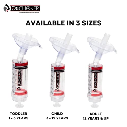 Dechoker Anti Choking Device Child (Ages 3 to 12) - Safe, Effective Anti Choking Device - Excellent Addition to Your Family First Aid Kit - Keep Yourself and Family Safe