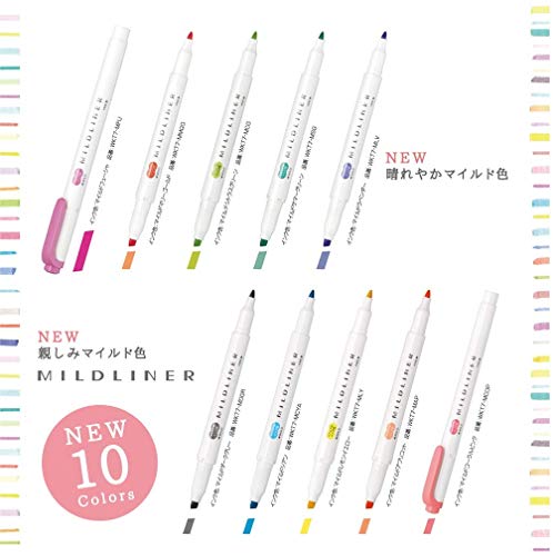 Zebra WKT7-5C-HC - Juego de 5 rotuladores fluorescentes de colores brillantes
