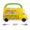 Just Play CoComelon Autobús de Aprendizaje Musical, reconocimiento de números y Letras, fonética, Juguete de autobús Escolar Amarillo Que Reproduce ABC y Ruedas en el autobús