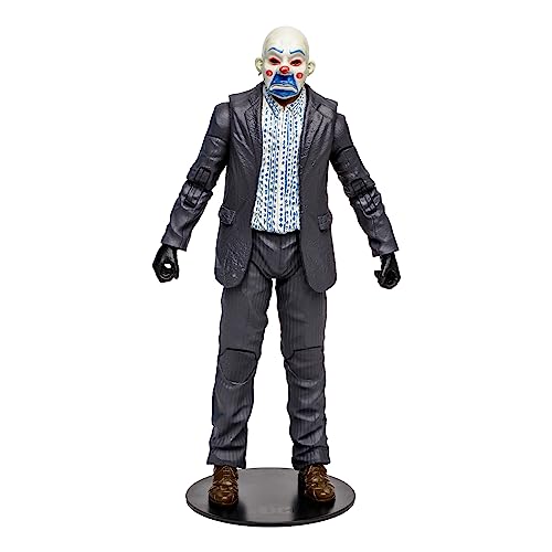 McFarlane Toys Batman The Dark Knight Trilogy The Joker Bank Robber Gold Label SDCC 2023 Figura exclusiva
