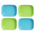 Munchkin Splash - Platos infantiles (4 unidades), color azul y verde