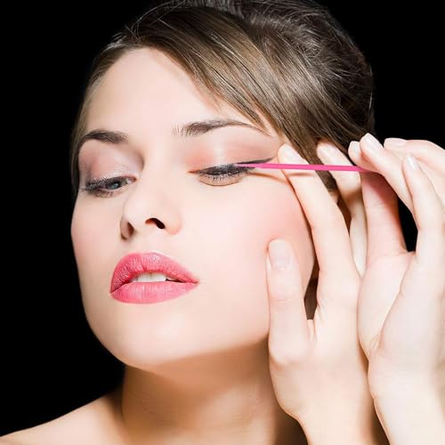 Cuttte 500PCS Disposable Micro Swabs for Eyelash Extension, Micro Applicators Eyelash Swabs for Makeup Application