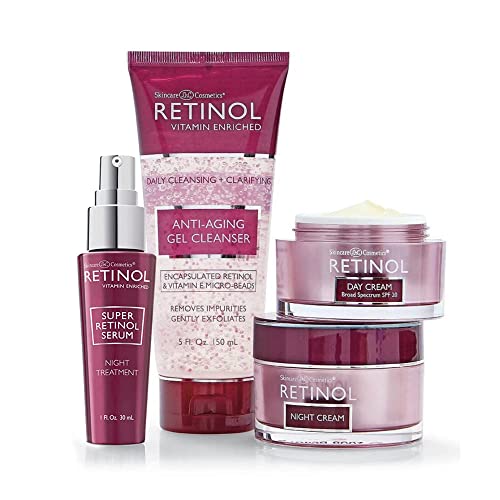 Retinol Vitamin A Eye Gel – Anti-Wrinkle Treatment Minimizes Signs of Aging, Puffiness & Dark Circles Around Eyes – Extra Boost of Retinol From Micro-Beads Restores Tone & Elasticity to Eye Area
