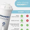 Wamery Filtro de agua de repuesto, paquete de 3 Compatible con jarra. Sistema de cartucho ionizador y purificador. Certificado NSF ANSI. Reduce el cloruro, metales duros del llave de la cocina.