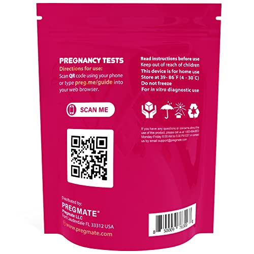 PREGMATE Tiras de prueba de orina HCG para embarazo