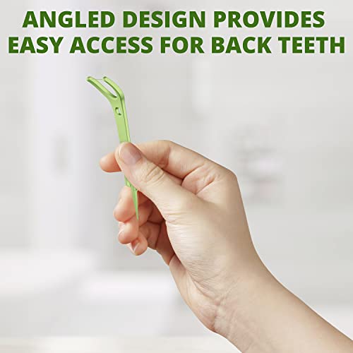 Plackers Púas de hilo dental micro menta para dientes traseros