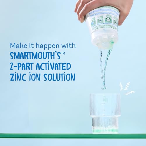 SmartMouth Clinical DDS Oral Rinse for the Treatment of Bad Breath and Protection From Gingivitis and Gum Disease, 16 ounce, 3 pack