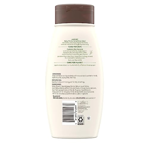 Aveeno - Lavado corporal hidratante diario para piel seca con avena calmante