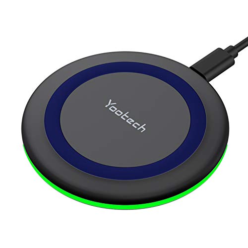 yootech Cargador inalámbrico con Certificado Qi de 7,5 W de Carga inalámbrica Compatible con iPhone