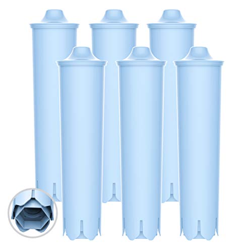EcoAqua Filtro de repuesto para máquina de café Jura® Clearyl/Claris Blue Capresso® Clearyl, paquete de 6
