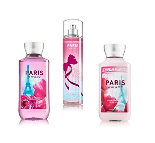 Bath & Body Works ~ Signature Collection ~ â€œParis Amour â€œ~ Shower Gel, Fine Fragrance Mist & Body Lotion ~ Trio Gift Set