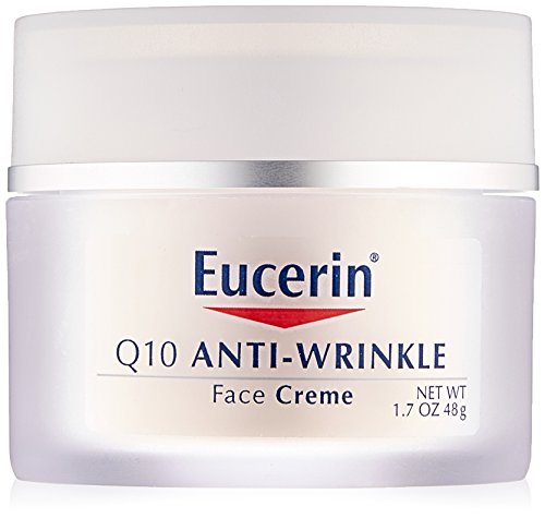 Eucerin Sensitive Skin Experts Q10 Crema facial antiarrugas 1.70 oz, Paquete de 3