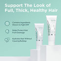 Acondicionador de pérdida de cabello | Fórmula vegana DHT para adelgazar el cabello desarrollado por dermatólogos | Experimenta un cabello más saludable, más completo y más grueso – Shapiro MD
