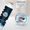 K&J Filtro de agua de repuesto compatible con Samsung para refrigerador DA2900020B, RF263BEAESR y RF28HMEDBSR – Samsung HAF-CIN/EXP y 46-9101 filtro de agua para refrigerador, certificado NSF 42 (paquete de 2)