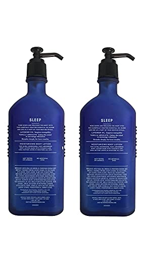 Loción corporal de lavanda y vainilla con aceites esenciales naturales de Bath and Body Works, paquete de 2