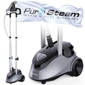 pursteam Full Size Garment Tela Steamer profesional heavy duty líder de la Industria 2.5 Litro (85 fl. oz.) tanque de agua de la Producción más de 60 min de vapor continuo con 4 Nivel vapor ajuste
